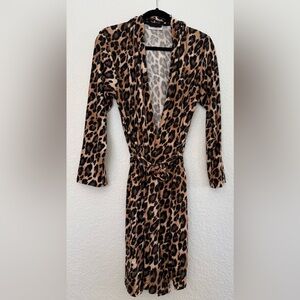 Natori Animal Print Robe Size S